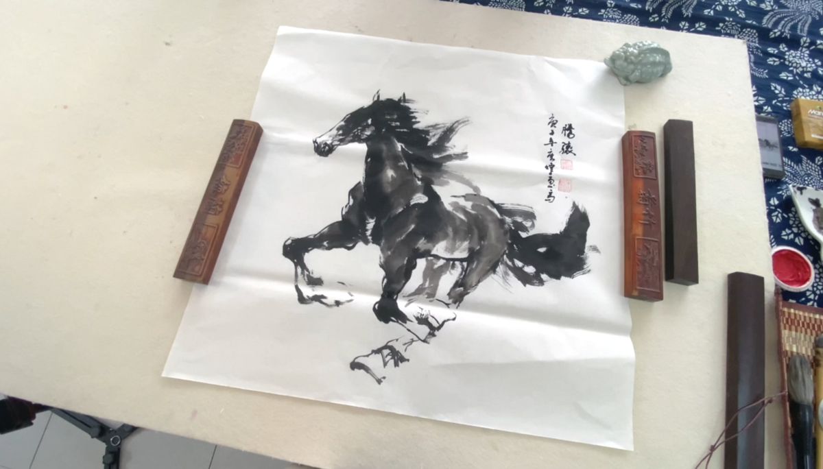 创新画马艺术，复兴中华文化，看唐煌画马！